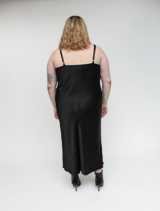 Thalia Bias Cut Dress - Long