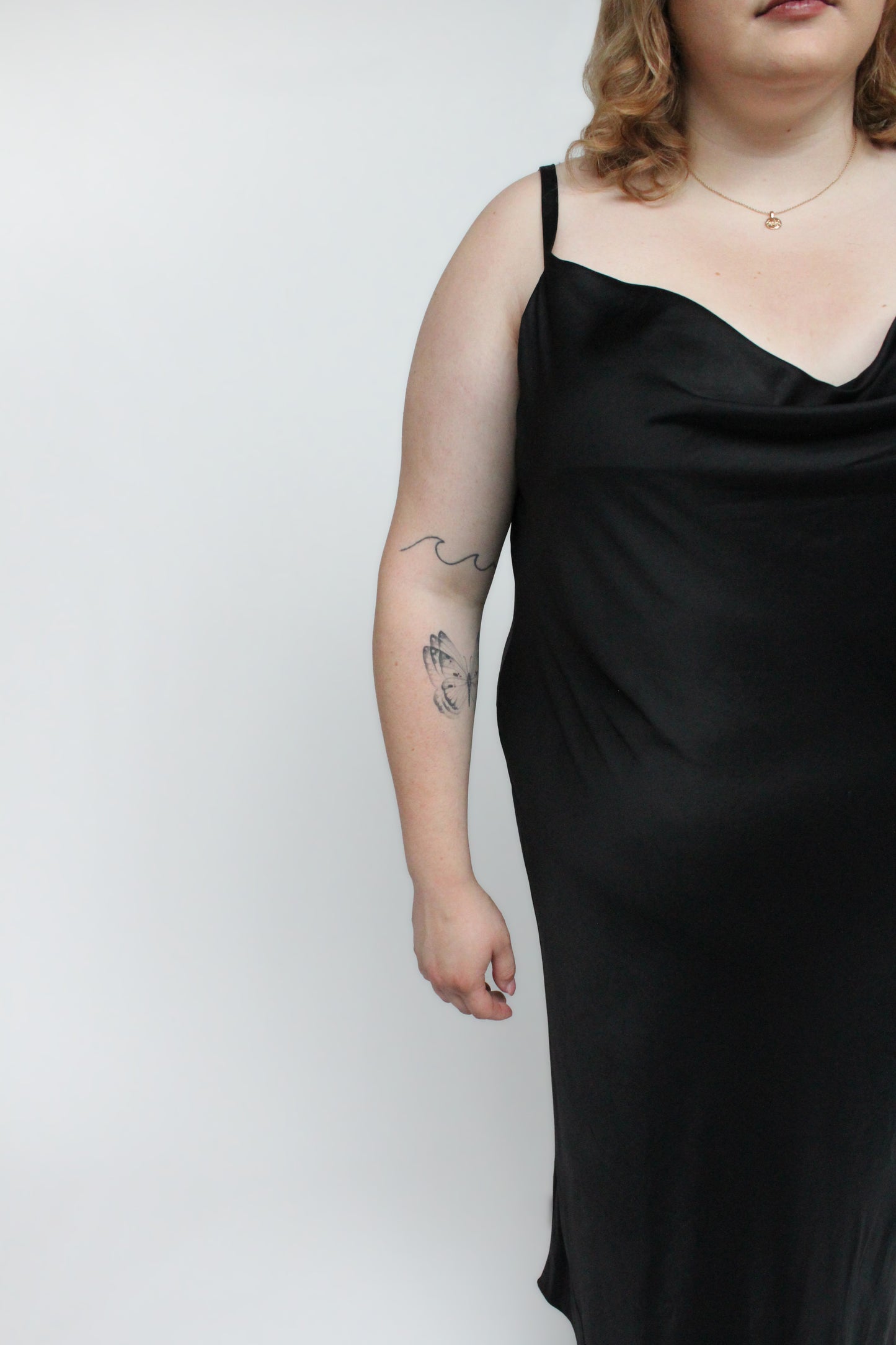 Thalia Bias Cut Dress - Long