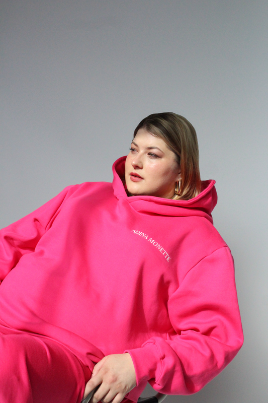 *PRE-ORDER* Blaire Oversized Hoody - Fuchsia